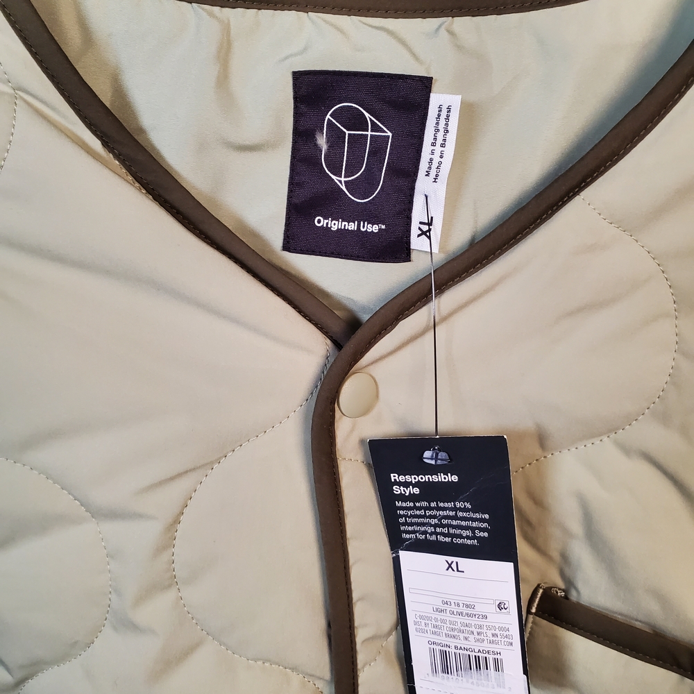 Original Use Light Tan Quilted Puffer Jacket - Picture 2 of 5